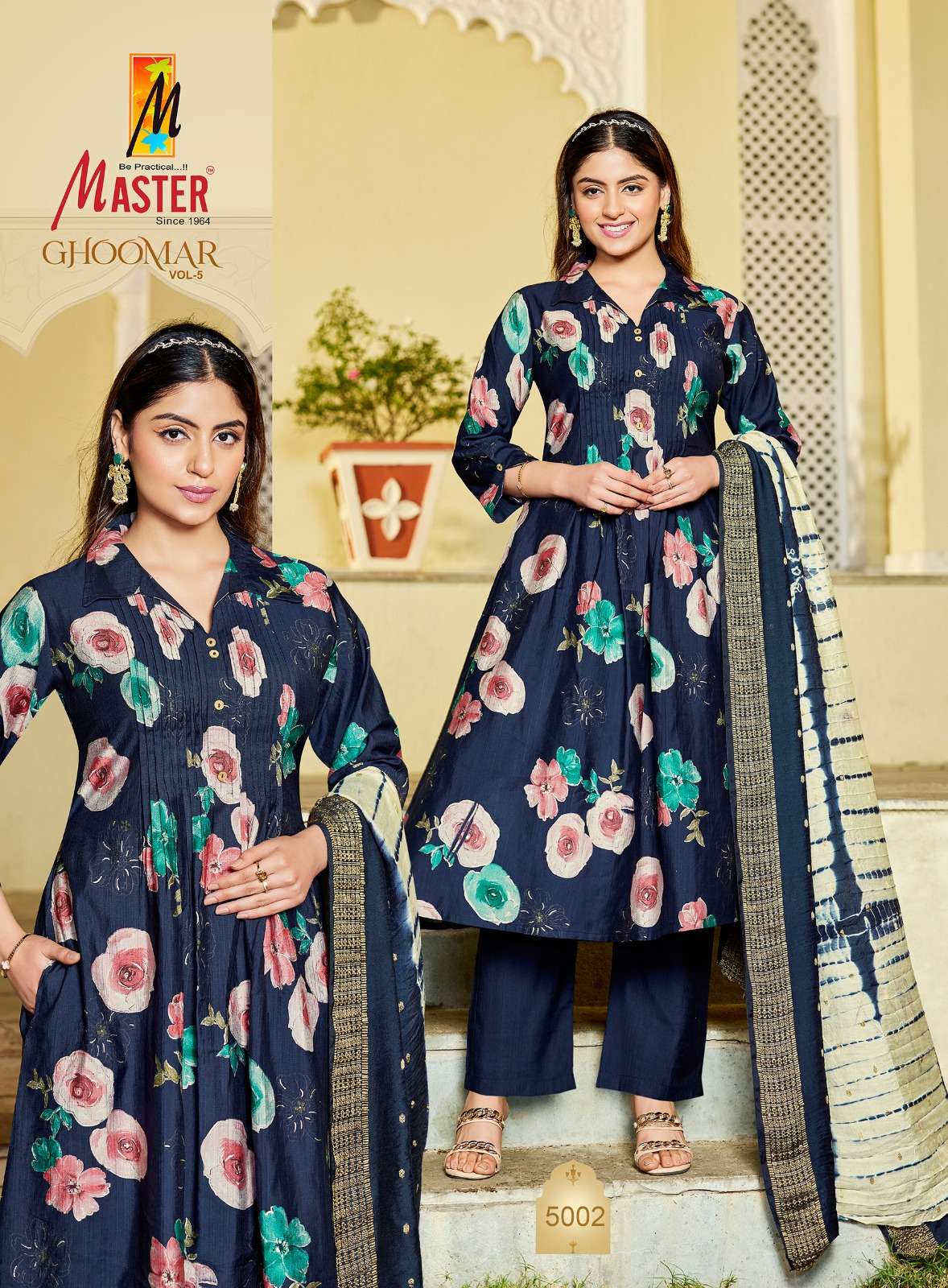 MASTER GHOOMER VOL 5 VERTICAN PRINT WITH POCKET KURTI KAMEEZ SUIT FESTIVAL INDIAN BUY MASTER GHOOMER VOL 5 VERTICAN PRINT WITH POCKET KURTI KAMEEZ SUIT FESTIVAL INDIAN BUY